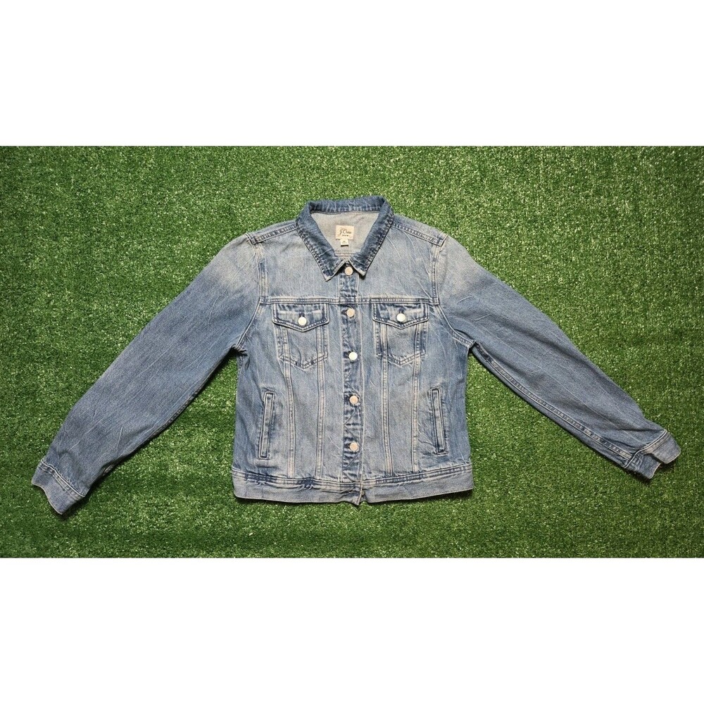 J.Crew Re-Imagined Eco-Friendly Denim Jacket – Blue – Women’s M - Picture 2 of 15
